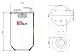 Пневморессора 810 без стакана P10.810.S / Пневмоподушка 810 без стакана